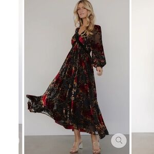 Baltic Born Adele Velvet Maxi Dress